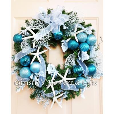 Hanukkah at the Beach Wreath