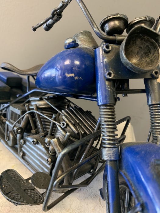 Blue Motorcycle 