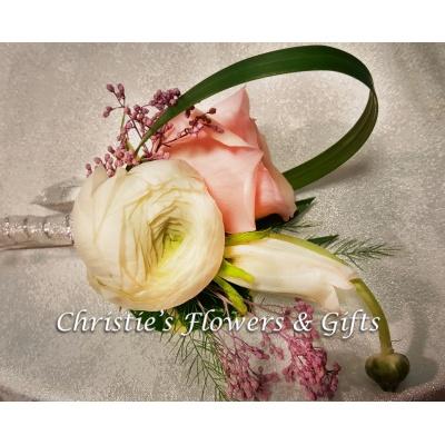Ranunculus and Spray Rose Boutonniere