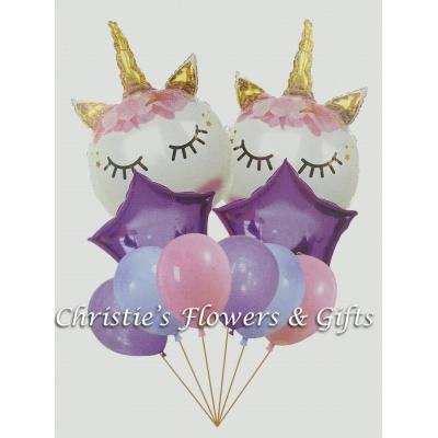 Unicorn Dreams Extra Large Balloon Bouquet With Flowers 