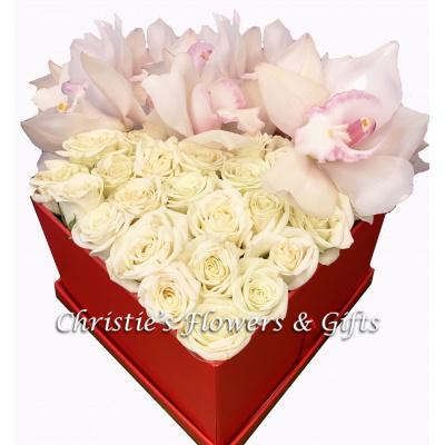 Eternity Roses  and Cymbidium Orchids