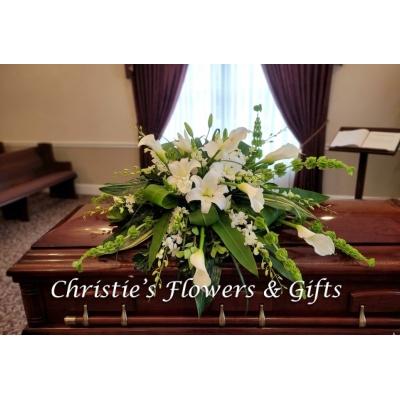 Faux Flower Casket Spray B
