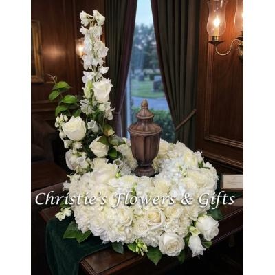 Faux Silk Flower Urn Surround A