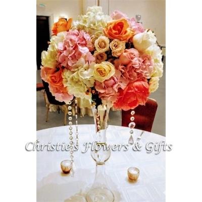 Tall Centerpiece with Crystals