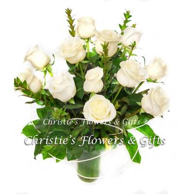 Precious Love - One Dozen Premium White Roses