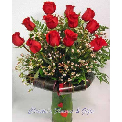 One Dozen Premium Long stem Red Rose