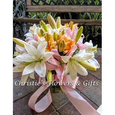 Hand-Tied Lily Bouquet